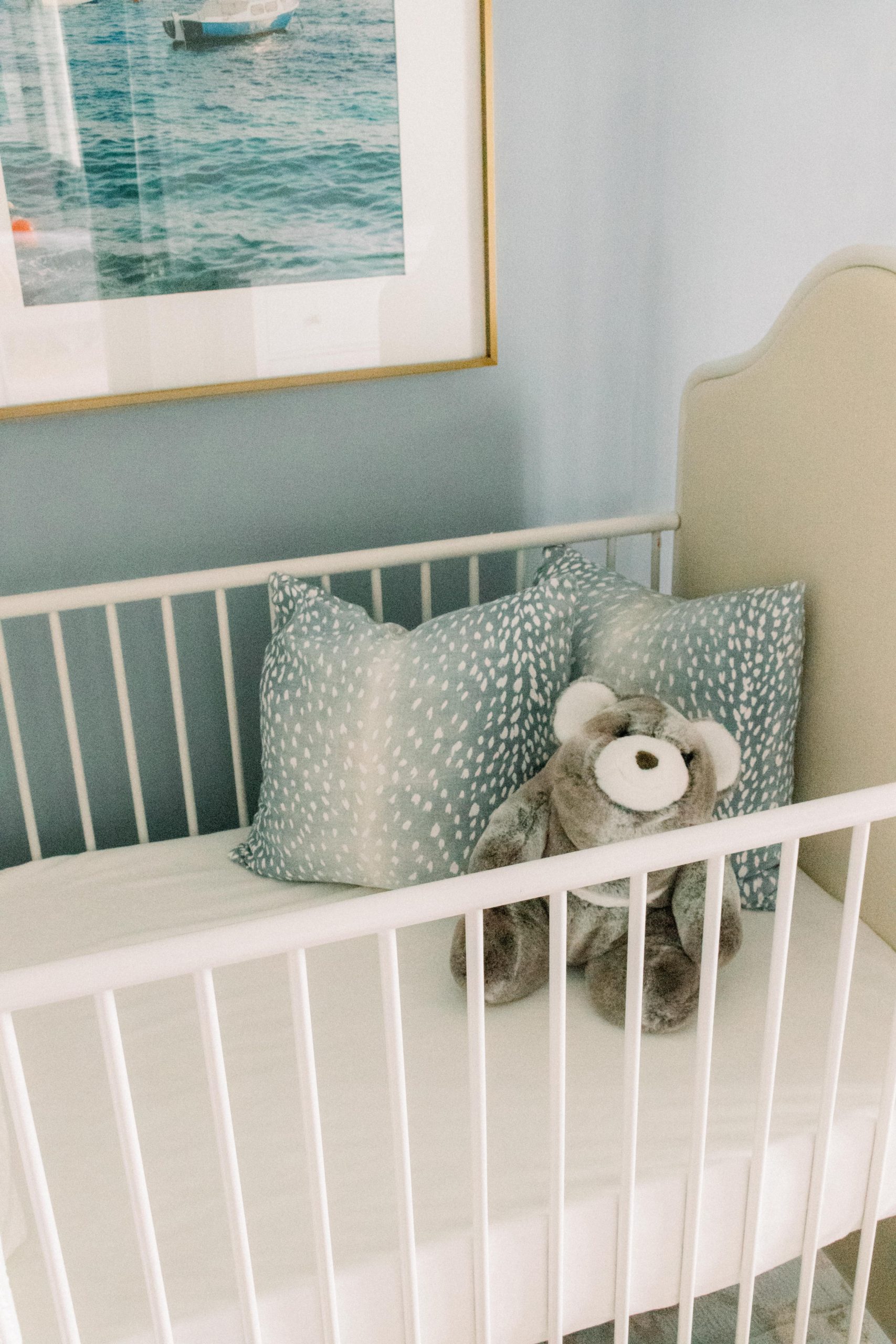 Blue and White Baby Boy Nursery Design - Kinsey Walsh